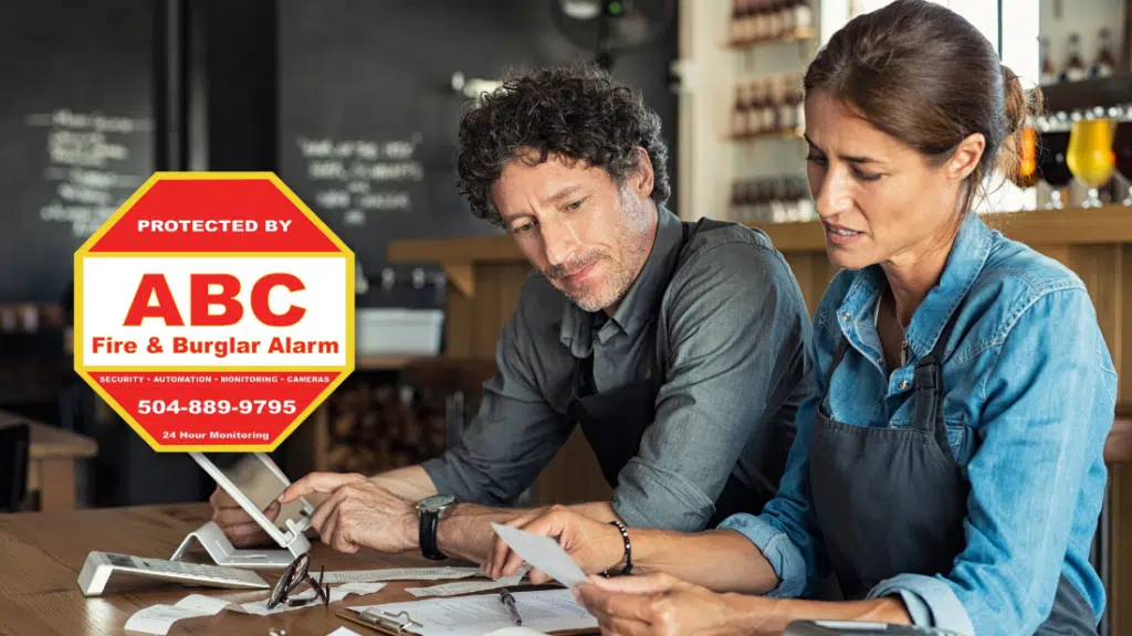 couple discuss to upgrade your Business Security System