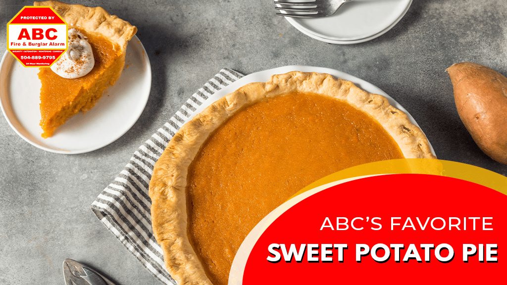 ABC Fire and Burglar Alarm favorite sweet potato pie recipe